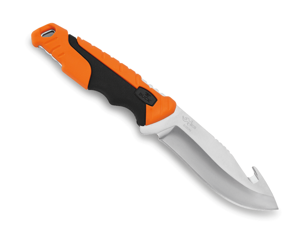 Buck Pursuit Large Fixed Guthook Orange SV35 657ORG Knife