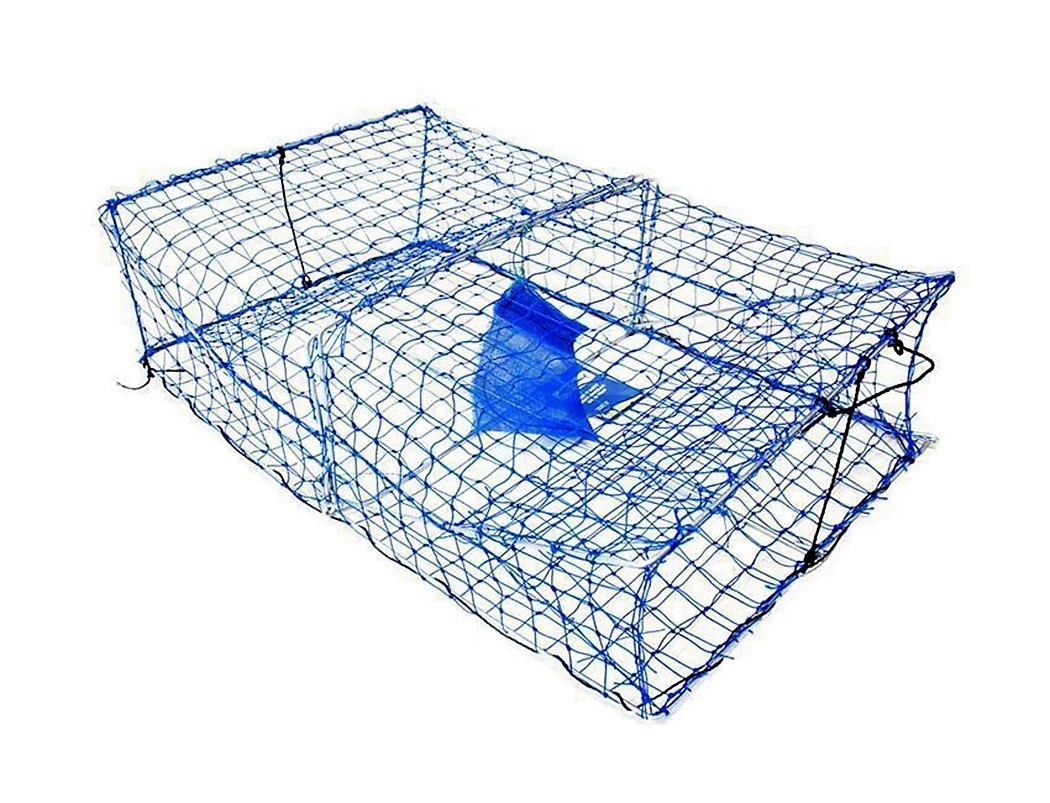 Wilson Crab Pot Rectangle HD Galvanised (Poly 4 Leg) - Fraser Coast Outdoors