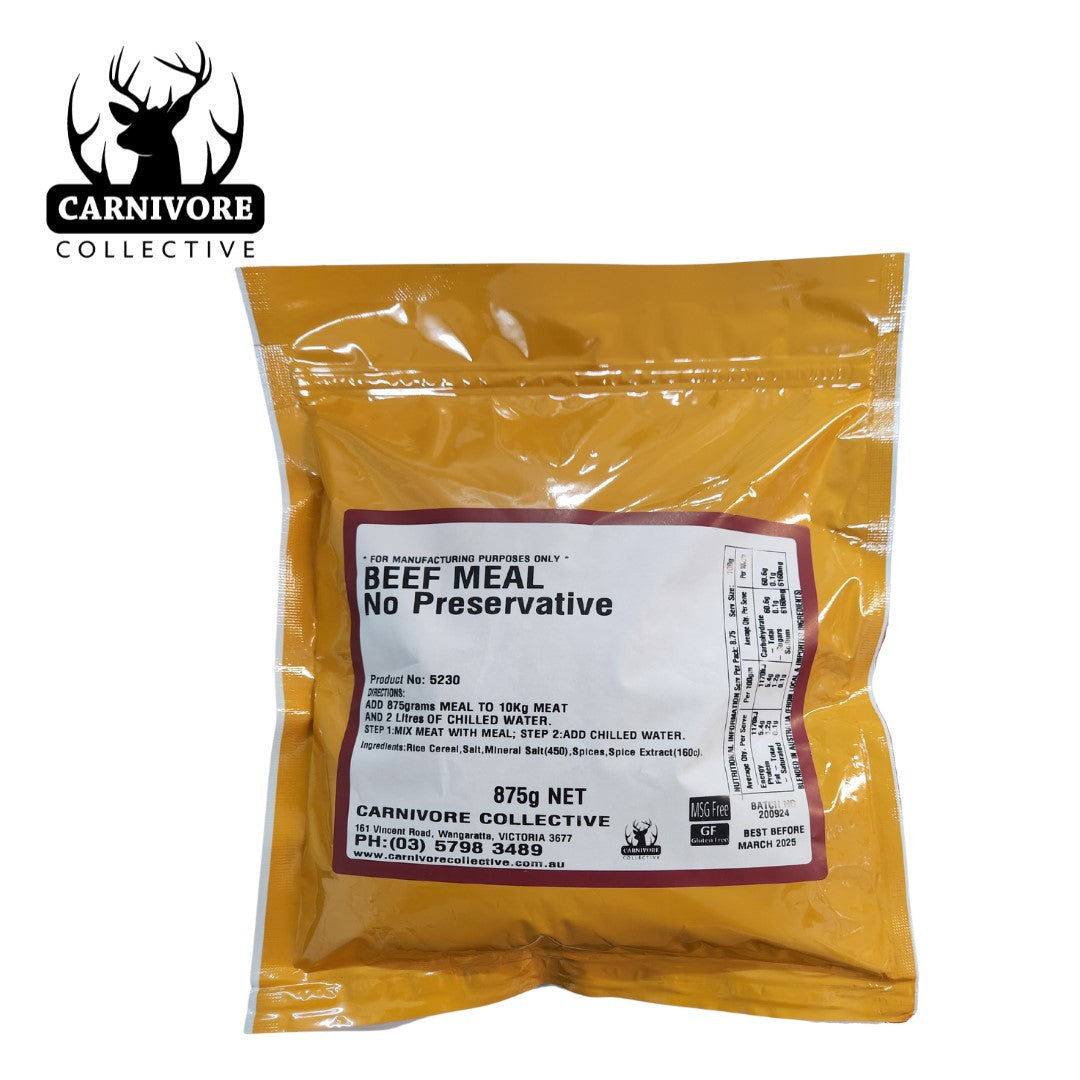 Carnivore Collective Beef Sausage Seasoning Preservative Free 875gms - Fraser Coast Outdoors