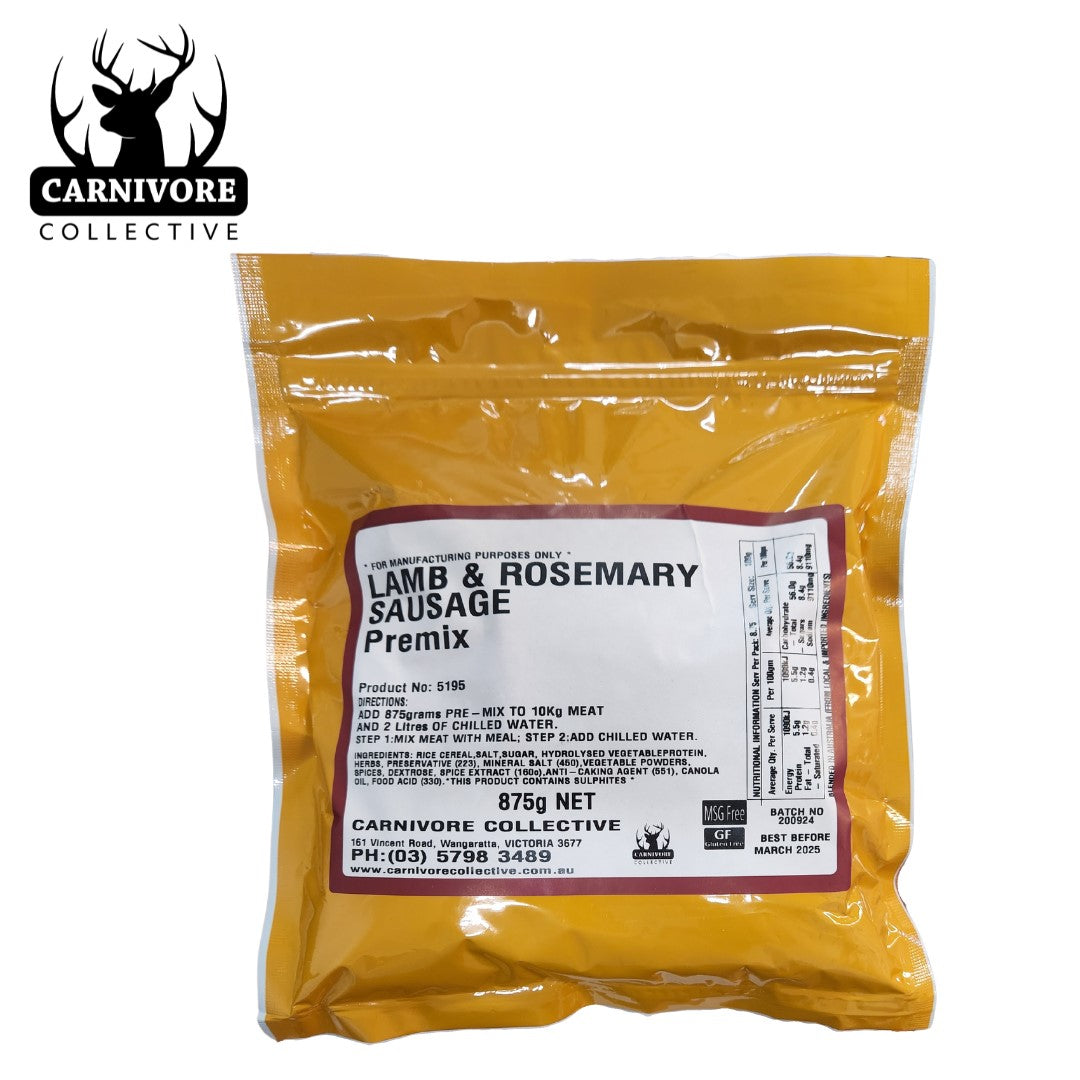 Carnivore Collective Lamb And Rosemary Sausage Seasoning 875gms - Fraser Coast Outdoors