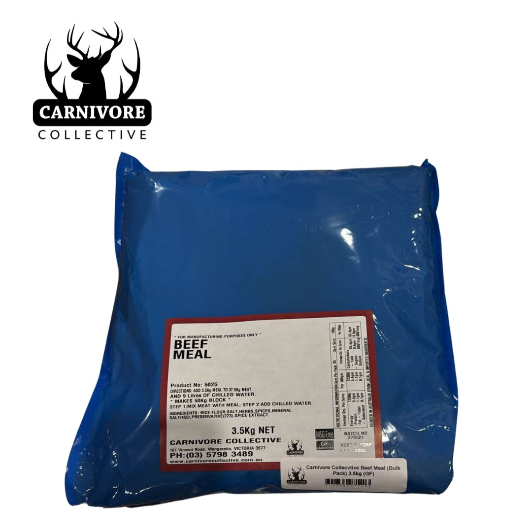 Carnivore Collective Beef Meal (Bulk Pack) GF 3.5kg - Fraser Coast Outdoors