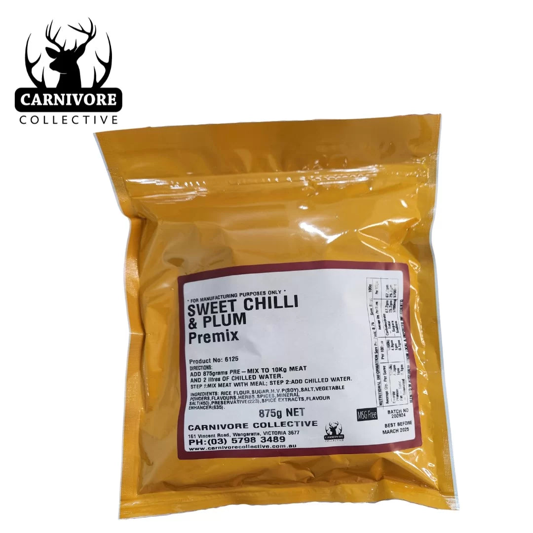 Carnivore Collective Sweet Chilli And Plum Sausage Seasoning 875gms - Fraser Coast Outdoors