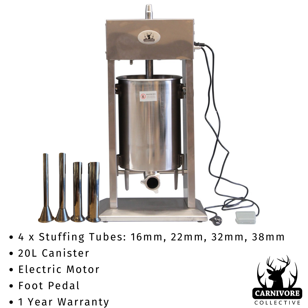 Carnivore Collective 20L Vertical Electric Sausage Stuffer