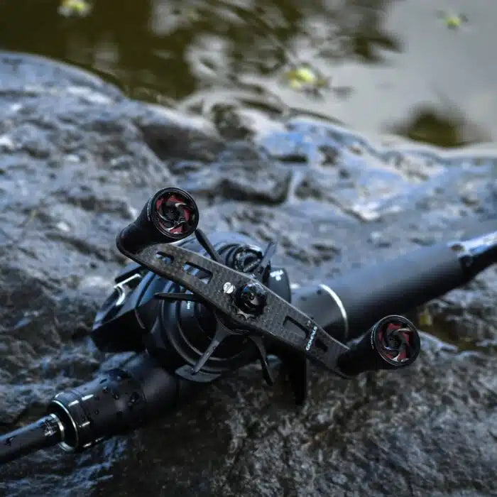 Gomexus Alloy Handle Carbon Black Red 95mm 8x5mm - Fraser Coast Outdoors