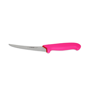 Giesser 15cm Semi Flexible Curved Boning Pink Handle Knife - Fraser Coast Outdoors