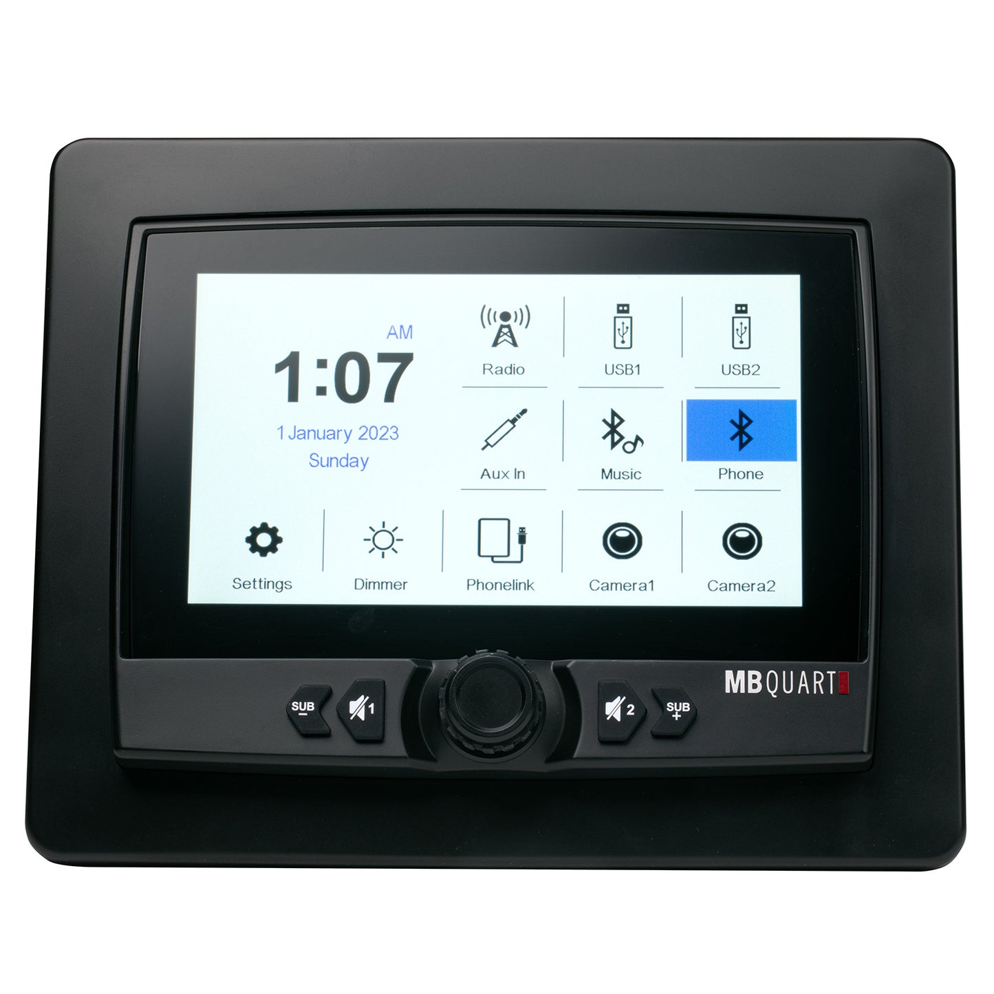 MB Quart 7 Inch Waterproof Touchscreen CarPlay Source Unit - Fraser Coast Outdoors