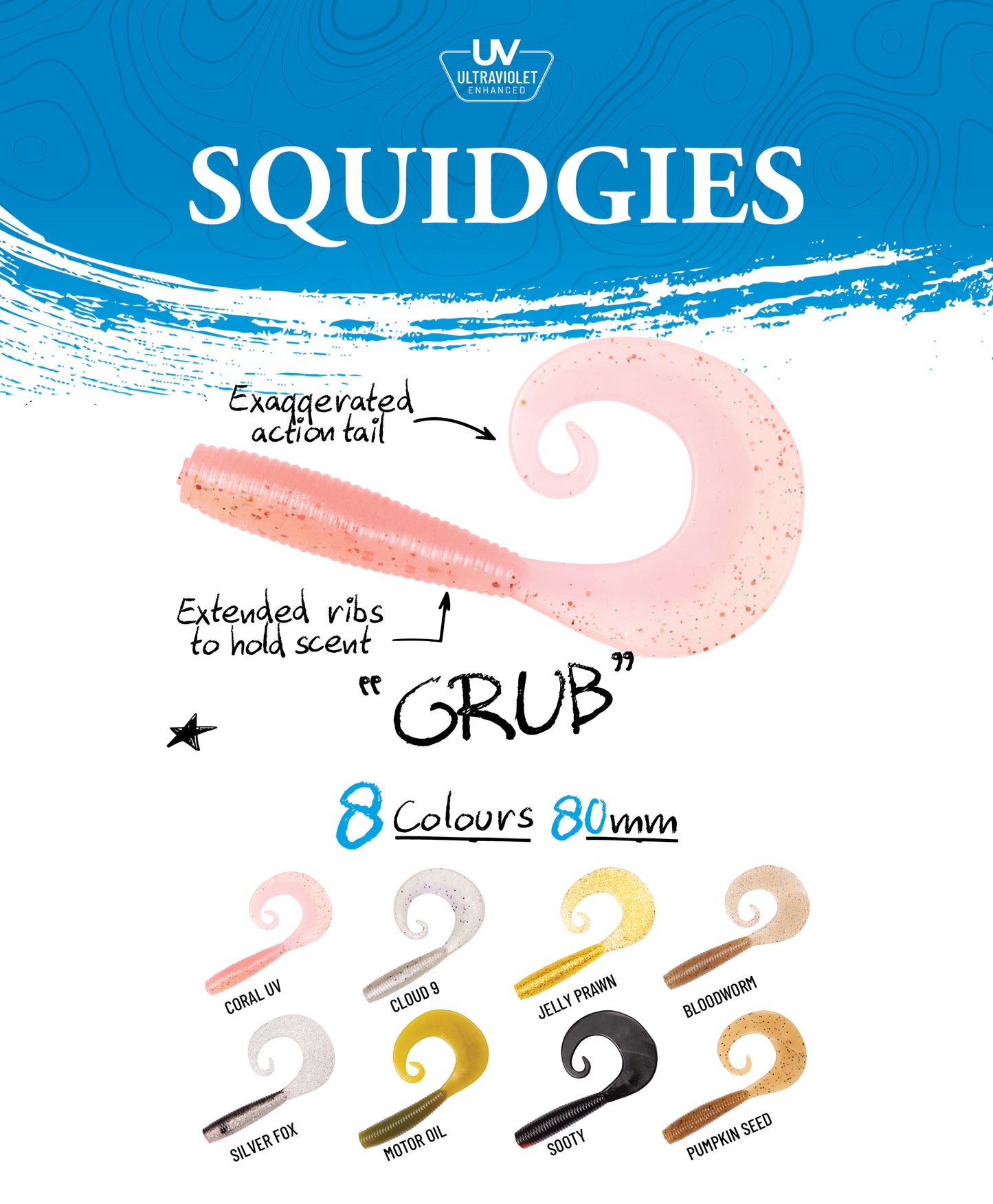 Squidgies Grub 80mm Bloodworm