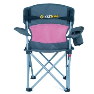 Oztrail Junior Deluxe Arm Chair - Pink - Fraser Coast Outdoors