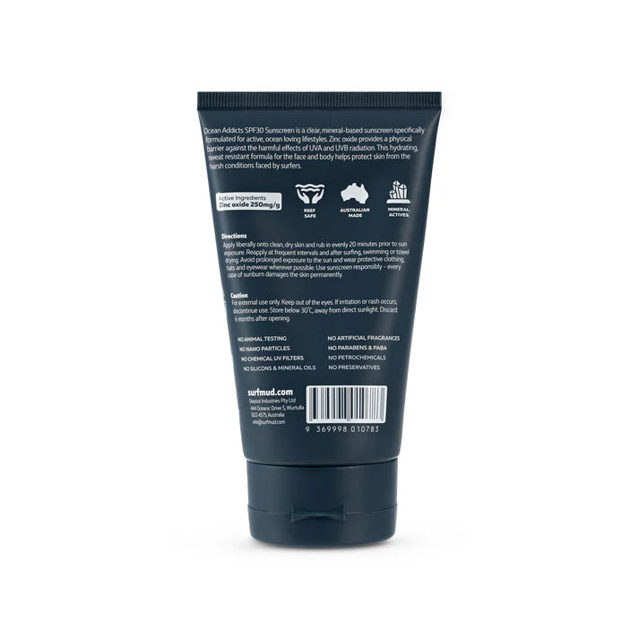 Surf Mud Ocean Addicts SPF30 125g Tube - Fraser Coast Outdoors