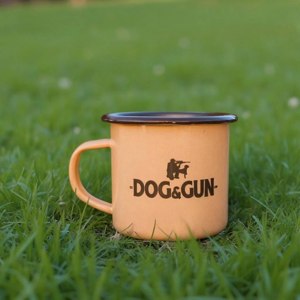 Dog & Gun Enamel Mug Desert Clay - Fraser Coast Outdoors