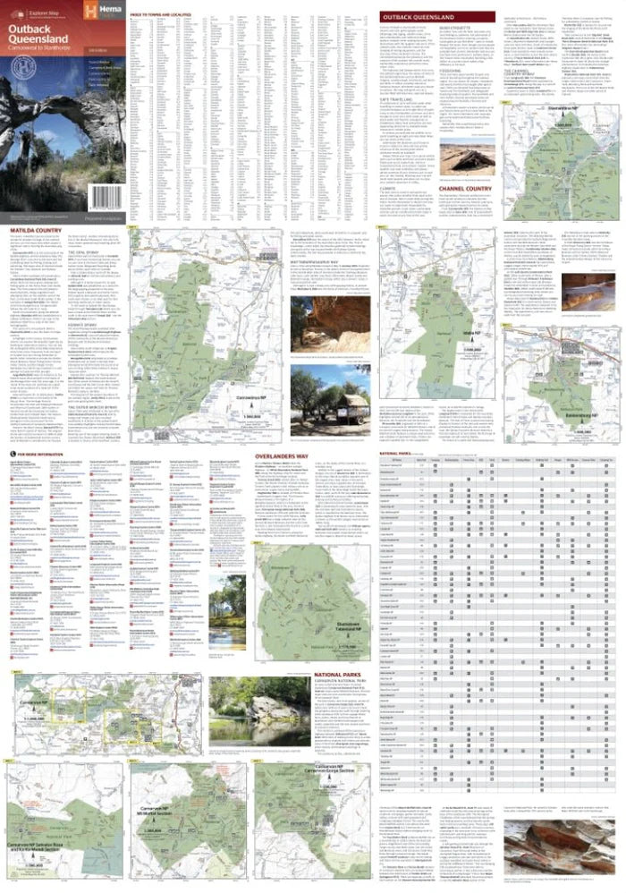 Outback Queensland Map Hema 5th Ed - Fraser Coast Outdoors