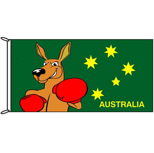 Fighting Kangaroo Flag 1800mm x 900mm (Knitted) - Fraser Coast Outdoors