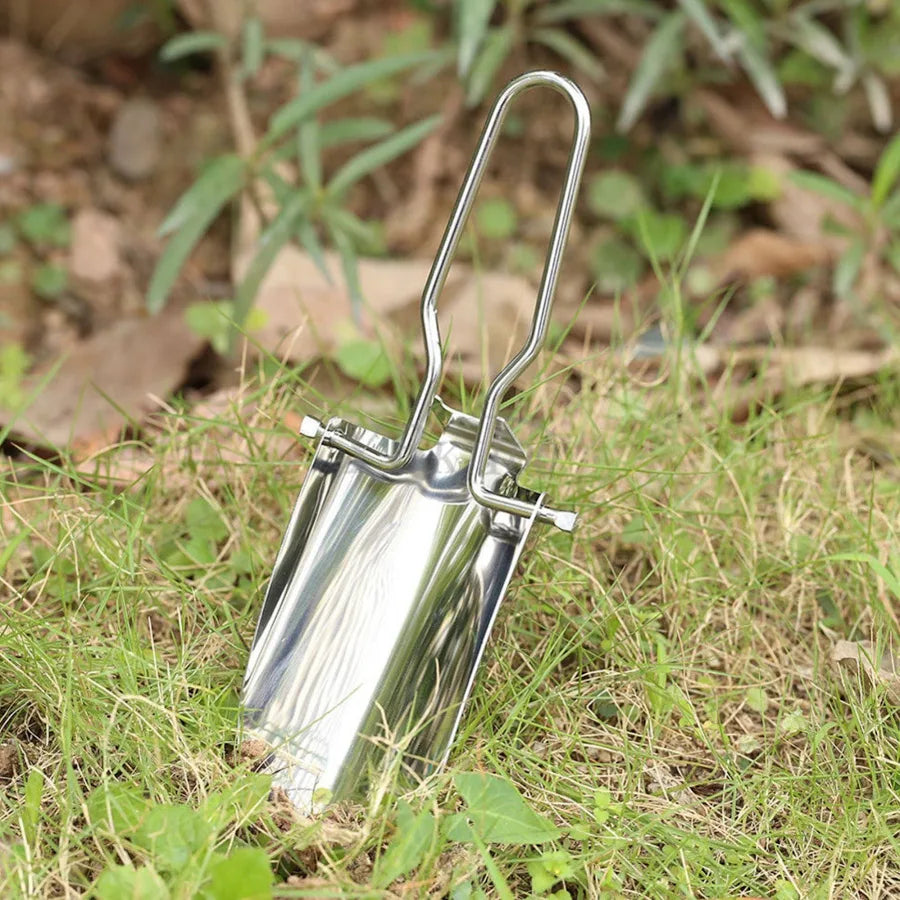 Wildtrak Folding Stainless Steel Trowel 12x6cm