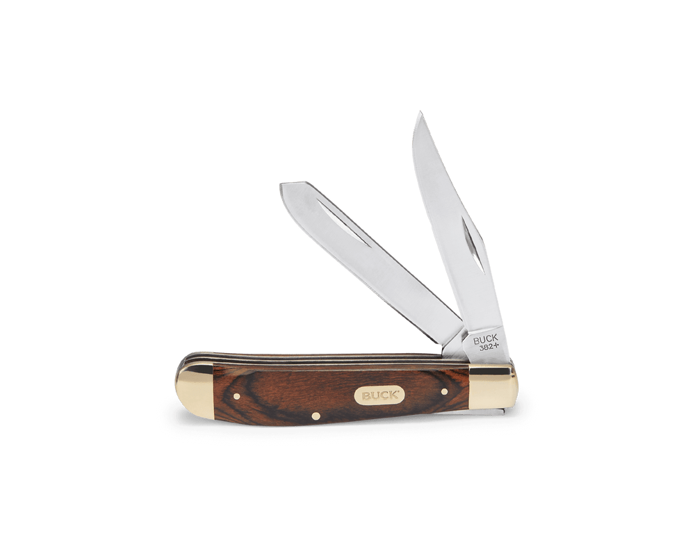 Buck Trapper Woodgrain 382BRS Knife - Fraser Coast Outdoors
