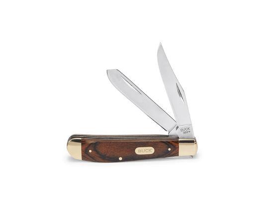 Buck Trapper Woodgrain 382BRS Knife