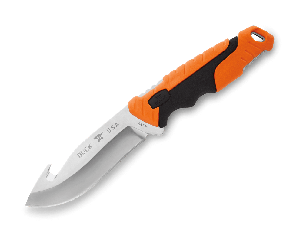 Buck Pursuit Large Fixed Guthook Orange SV35 657ORG Knife