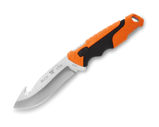 Buck Pursuit Large Fixed Guthook Orange SV35 657ORG Knife