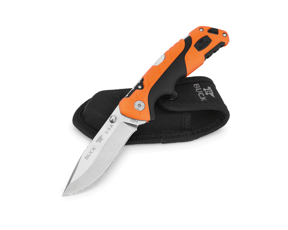Buck Pursuit Large Folding Orange SV35 659ORS Knife