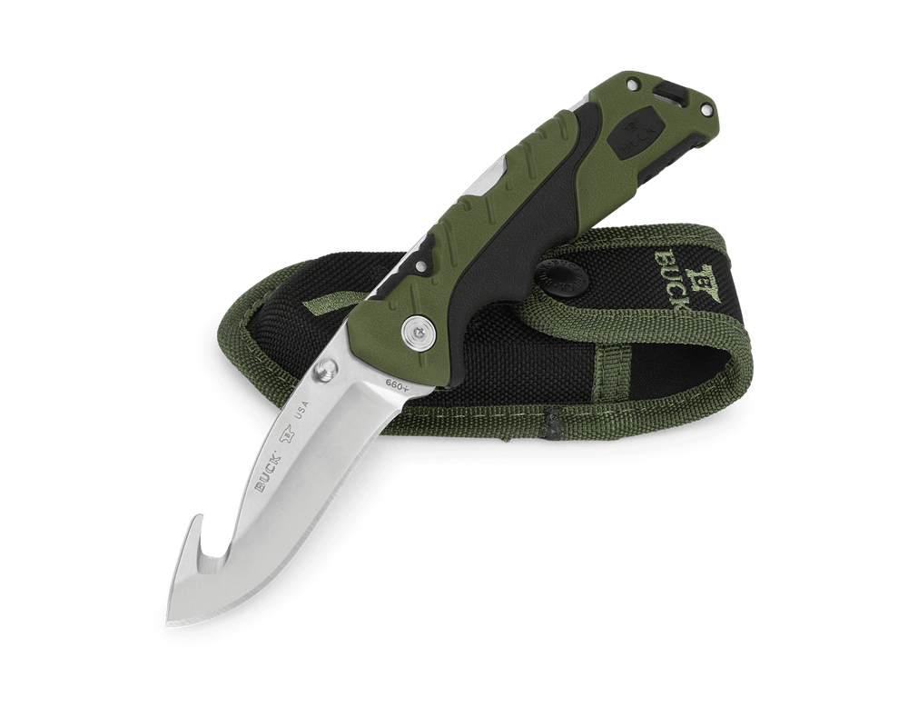 Buck Pursuit Large Guthook Folding 660GRG Knife