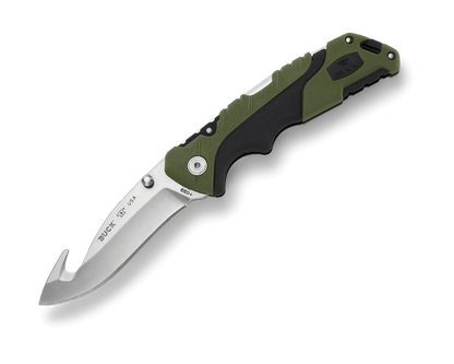 Buck Pursuit Large Guthook Folding 660GRG Knife - Fraser Coast Outdoors
