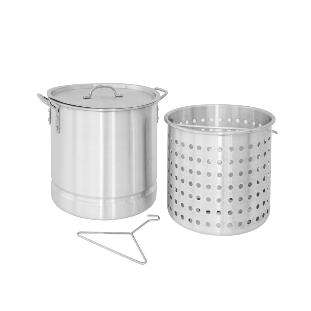 30L Aluminium Stockpot & Basket