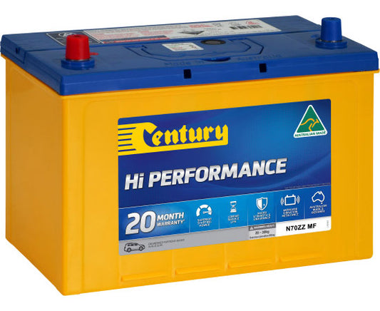 Century Battery Hi Performance N70ZZ MF 12v 85Ah - Fraser Coast Outdoors