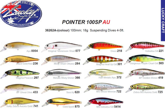 Lucky Craft Pointer 100SP Gold Spark - Fraser Coast Outdoors