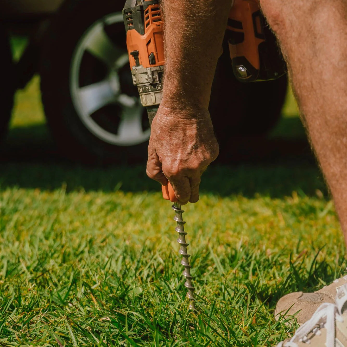 Ground Dogs Screw In Pegs with Hook Collars (1 Each)