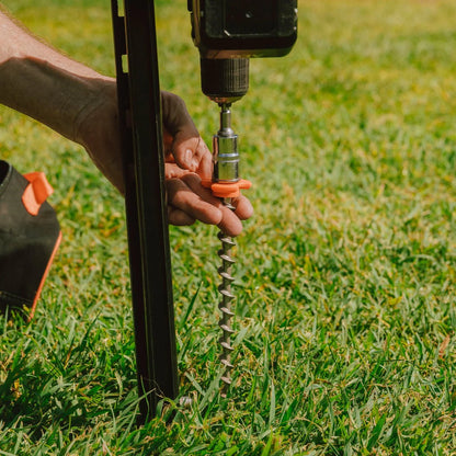 Ground Dogs Screw In Pegs with Hook Collars (1 Each) - Fraser Coast Outdoors