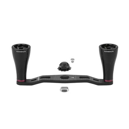 Gomexus Alloy Handle Carbon Black Red 95mm 8x5mm - Fraser Coast Outdoors