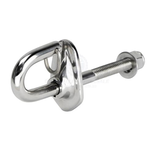 HOOK SKI TOW SS WITH BACKING PLATE AND TOGGLE RETAINER
