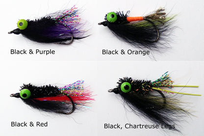 EJ TOOD VAMPIRE BLACK & CHARTREUSE LEGS - Fraser Coast Outdoors
