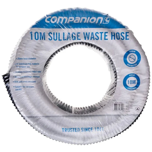 Companion Caravan Sullage Waste Hose 25mm x 10m