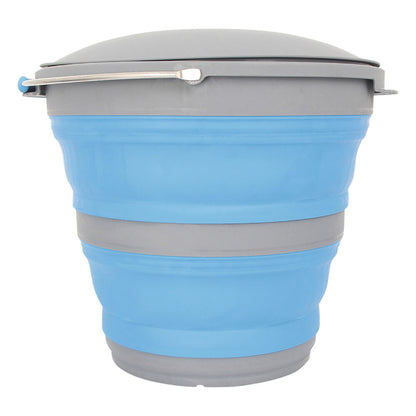 Companion Popup Bucket With Lid 10L Blue