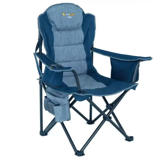Oztrail Big Boy Arm Chair - Navy Blue