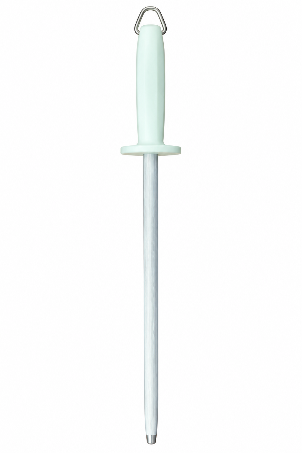 SICUT Sharpening Steel – Medium Cut – 10 Inch Honing Rod – White Handle