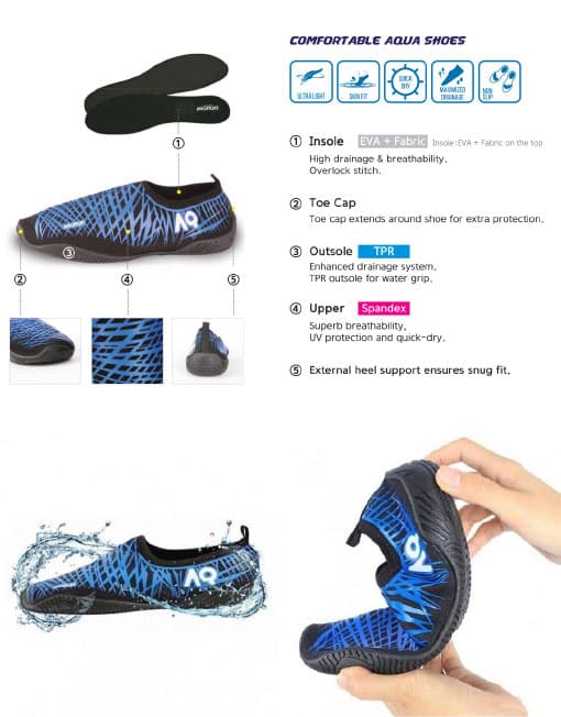 AQUARUN LOW CUT WATER SHOES PINK - Fraser Coast Outdoors