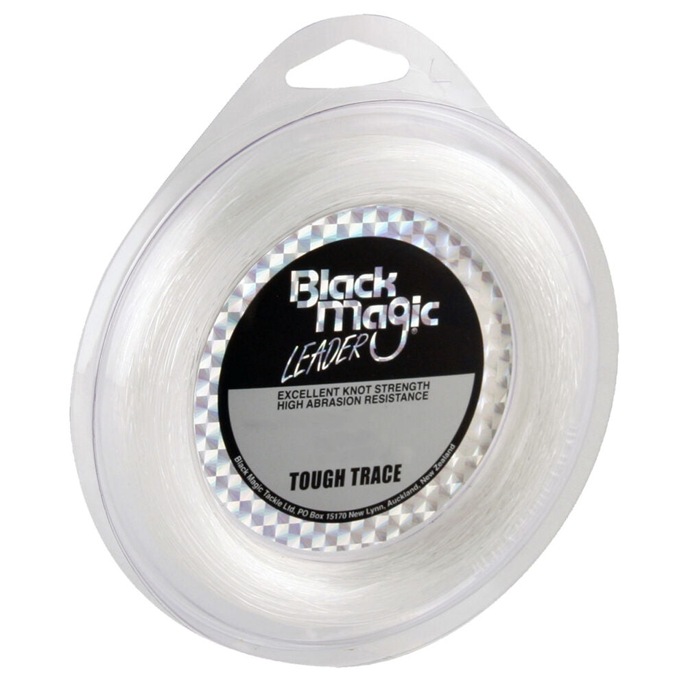 Black Magic Tough Trace Monofilament Leader Line Clear