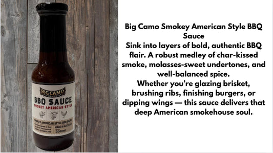 Big Camo Sauce Smokey American BBQ Sauce 300ml