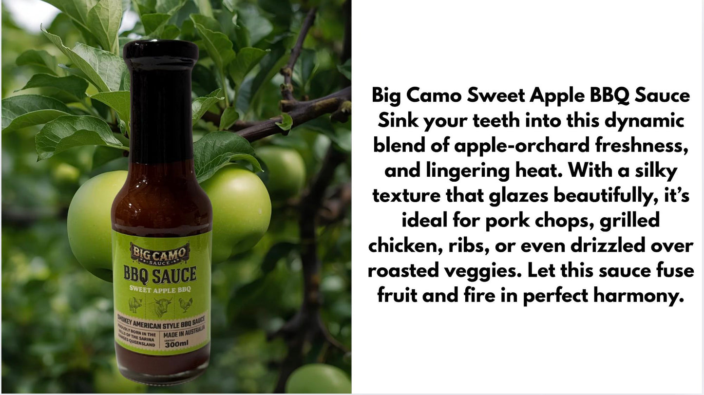 Big Camo Sauce Sweet Apple BBQ Sauce 300ml