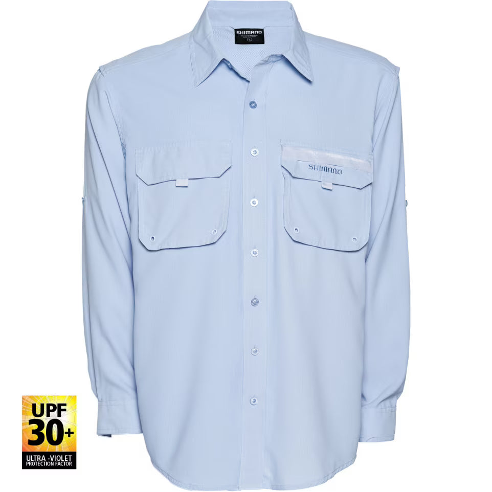 Shimano Vented Shirt Blue Mens - Fraser Coast Outdoors