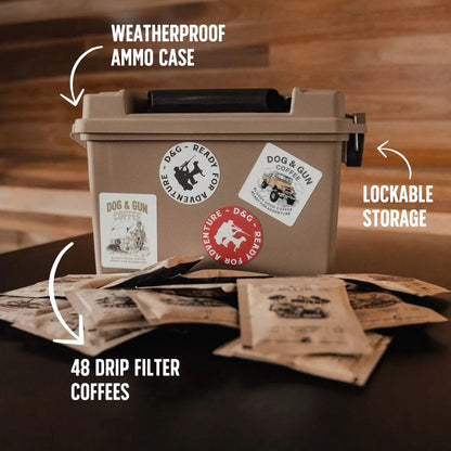 Dog & Gun Reload Pack (Ammo Case + 48 Drip Filters) MIXED - Fraser Coast Outdoors