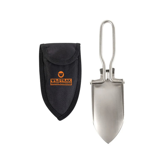 Wildtrak Folding Stainless Steel Trowel 12x6cm