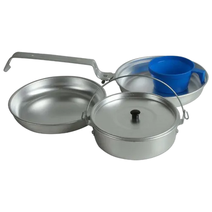 Wildtrak Hiker 1P Essential Mess Kit Aluminium 4 piece Set