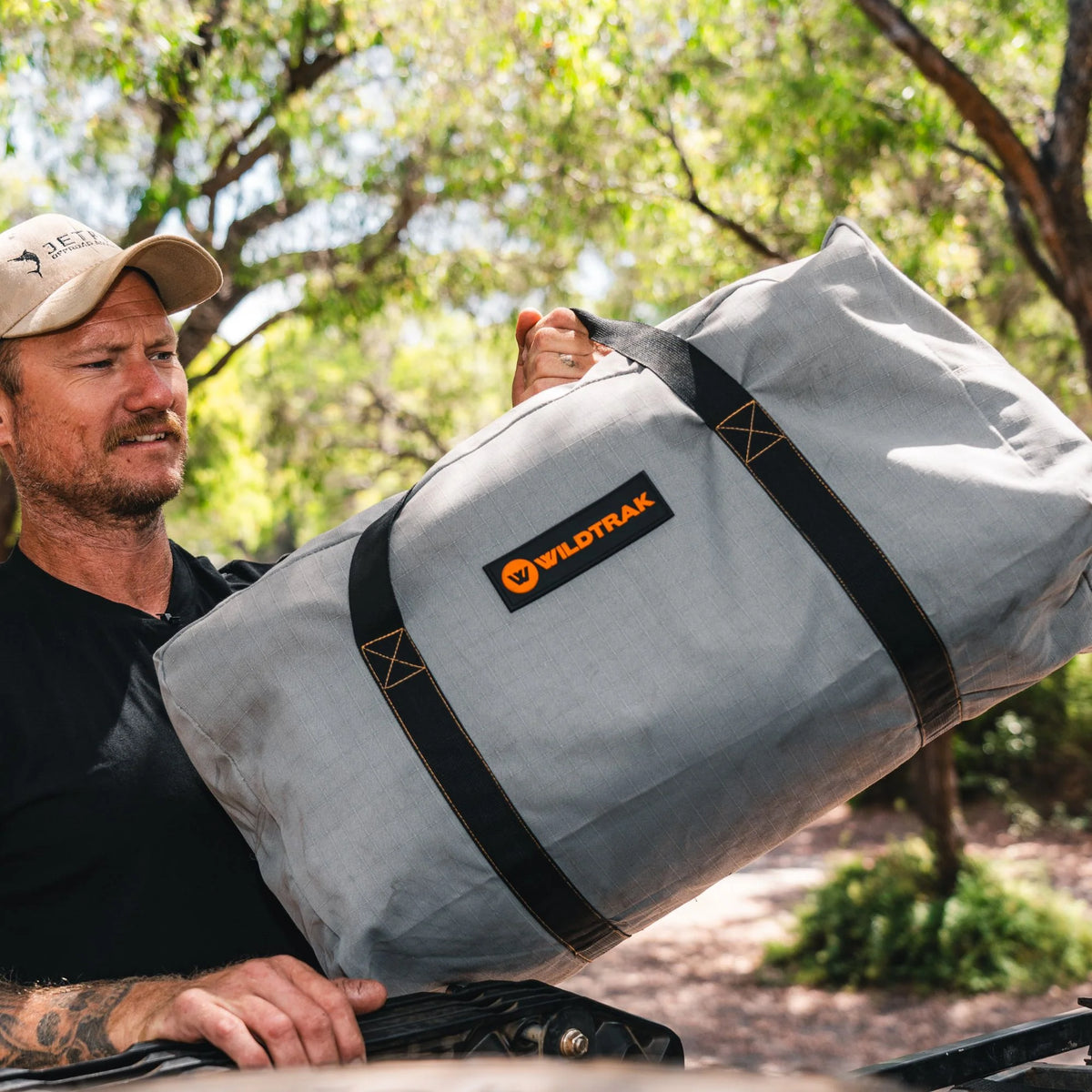 Wildtrak Large Heavy-duty 400GSM Ripstop Canvas Duffle Bag 60x30x30cm - Fraser Coast Outdoors