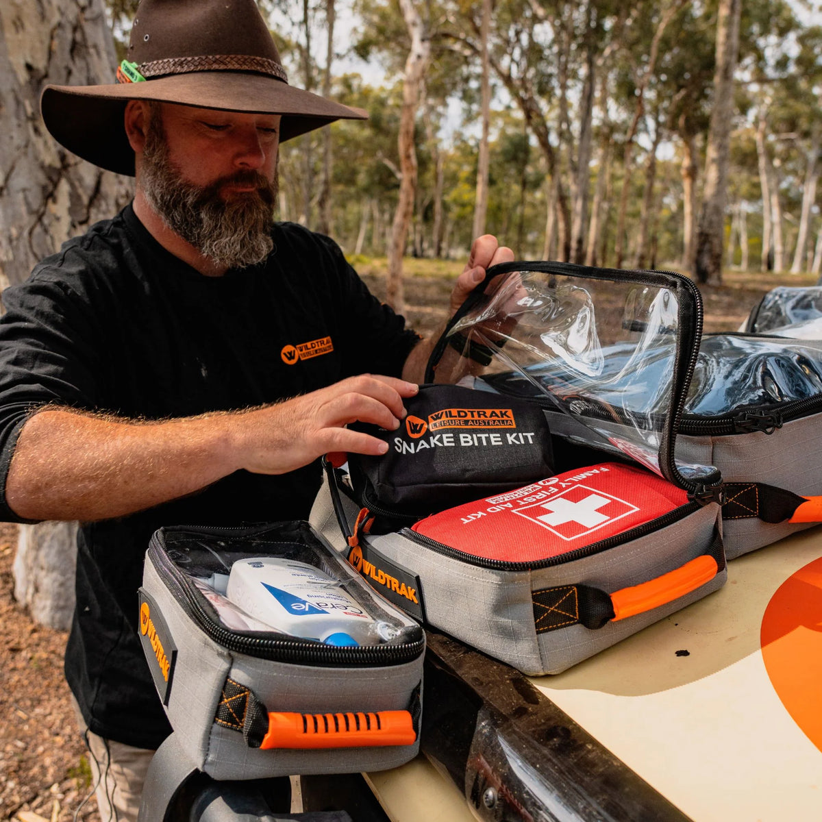 Wildtrak Heavy-duty Large Clear Top Storage Bag with Handles 35x25x13cm - Fraser Coast Outdoors
