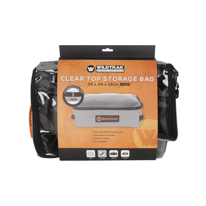 Wildtrak Heavy-duty Large Clear Top Storage Bag with Handles 35x25x13cm - Fraser Coast Outdoors