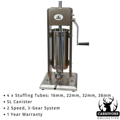 Carnivore Collective 5l Sausage Stuffer - Fraser Coast Outdoors