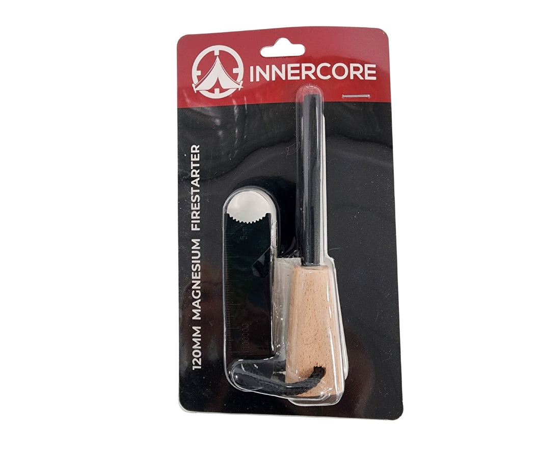 Innercore Magnesium Firestarter with Beech Handle - Fraser Coast Outdoors