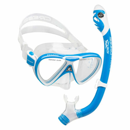 Cressi Pegaso & Iguana Dry Jr Mask & Snorkel Combo
